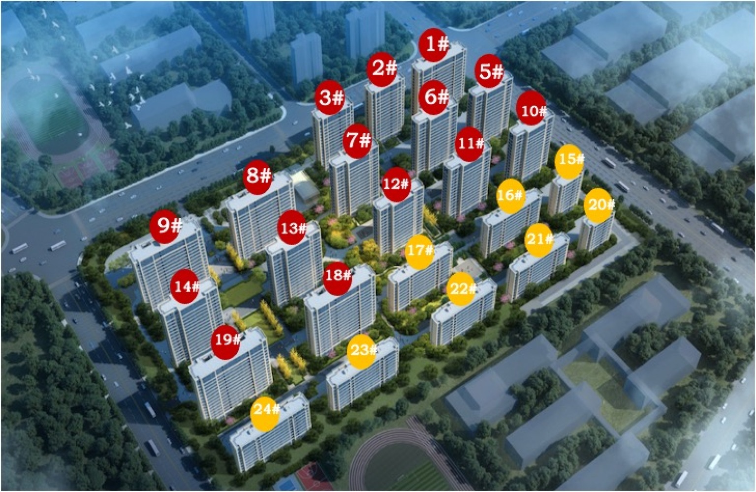 总建面约22万方，百万平低密墅区规划，总计1516户，小高+洋房