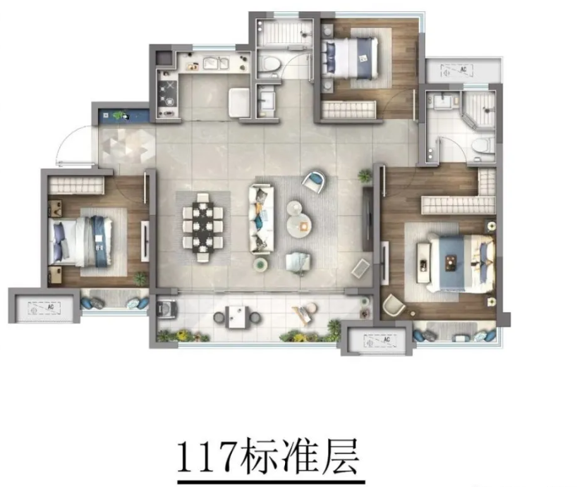 济南龙湖天曜户型图117平.jpg