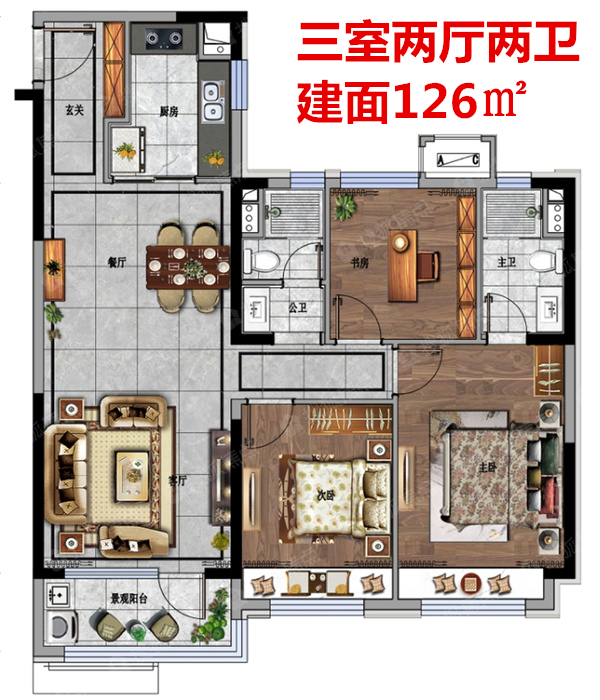 济南市历城区奥体时代户型图2--126.png