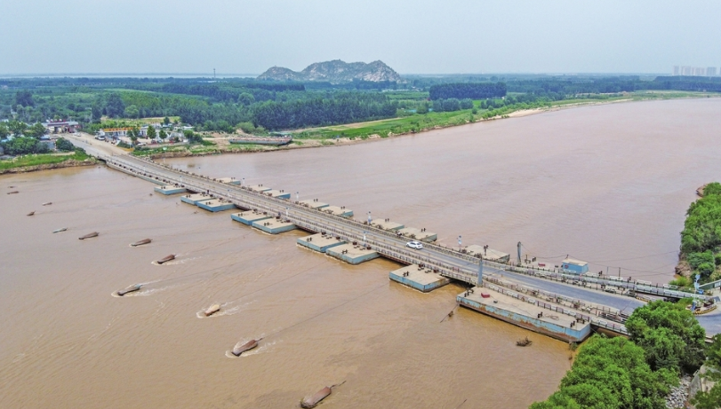 黄河济南段17座浮桥今起陆续拆除,目前已拆除9座