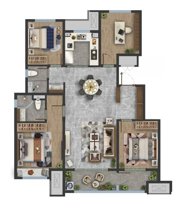 济南万科北宸之光户型图3