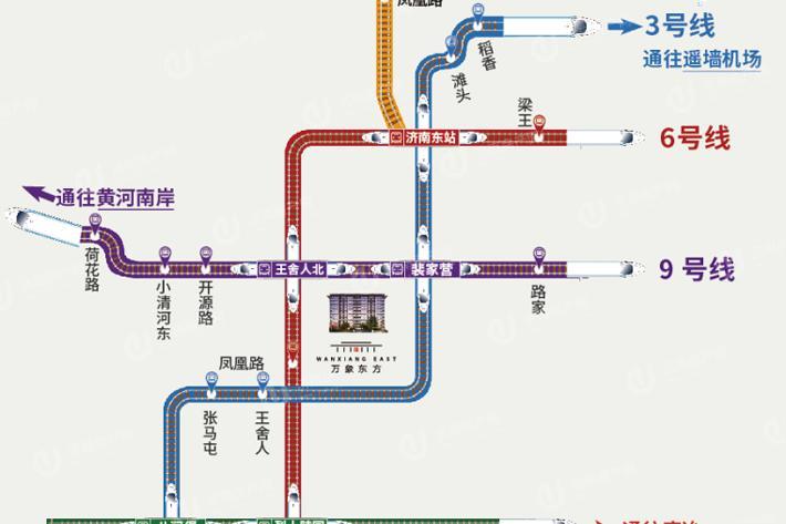 濟南天鴻萬象東方區位圖3地鐵路線