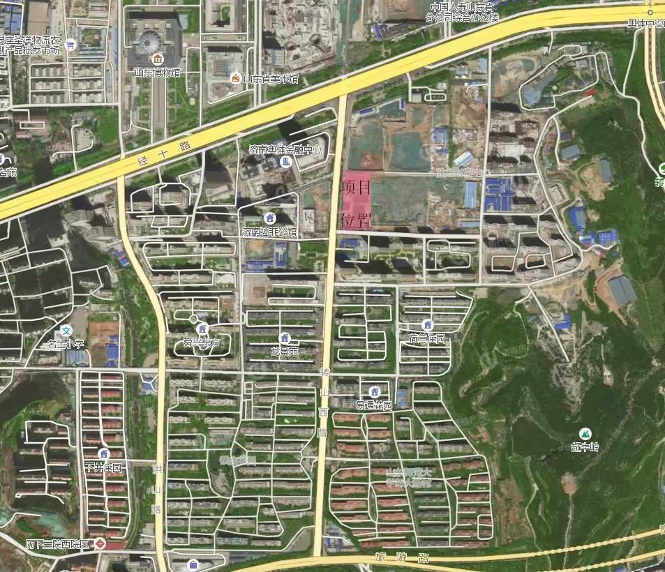 济南市历下区路劲中和广场区域位置图1