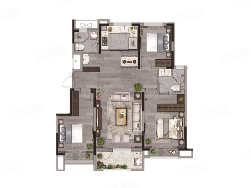 远洋春秋户型图3