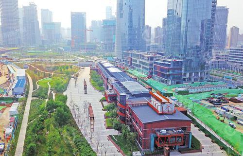 济南中央商务区绸带公园规划建设1