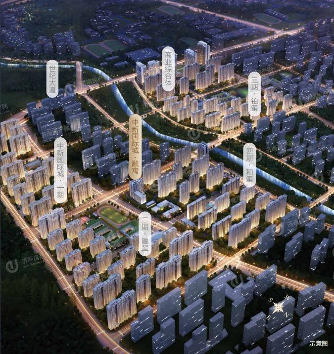 济南市历城区中新国际城融寓效果图3