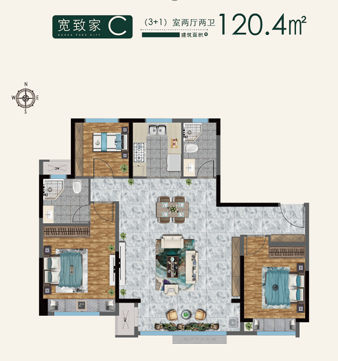 大华公园城市户型图2