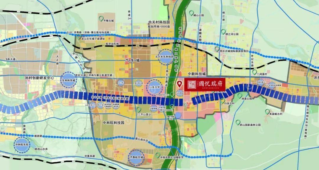 济南市章丘区国悦瑞府区位图1