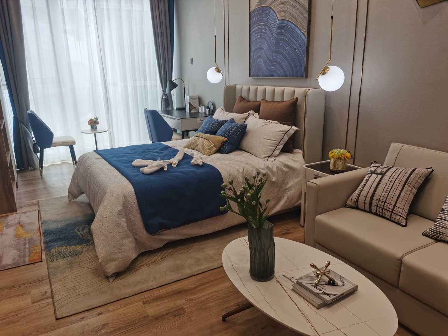 首付20万 买汉峪金谷精装带地暖 租金2500起 近地铁M4