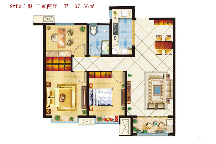 鑫苑世家公馆户型图