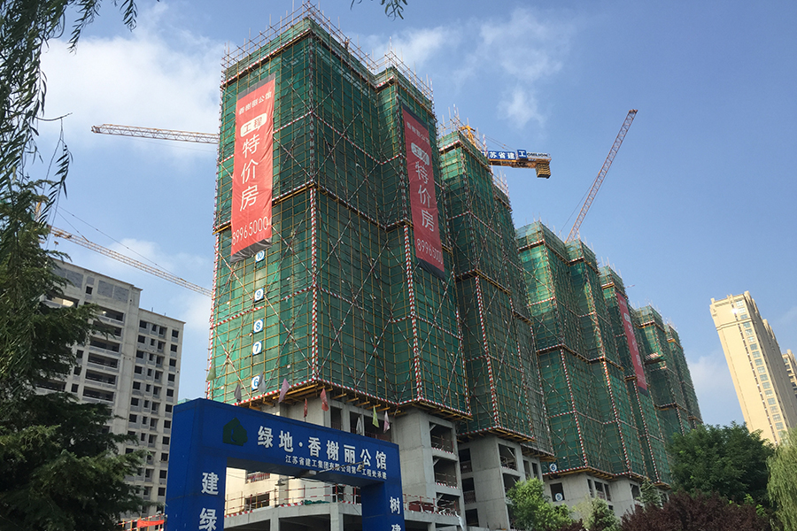 绿地新里香榭丽公馆东组团施工现场图（2017.7.21）