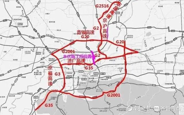 济南绕城高速二环线图片